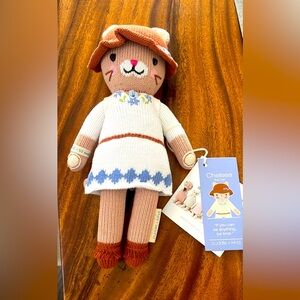 Chelsea The Cat Cuddle + Kind Hand Knit Doll ~ Chelsea The Cat ~ Large 20"